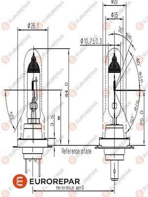Eurorepar 1616431480 Halogen lamp 12V H7 55W 1616431480: Buy near me at 2407.PL in Poland at an Affordable price!