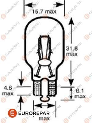 Eurorepar 1616431780 Glow bulb W16W 12V 16W W2,1x9,5d 1616431780: Buy near me in Poland at 2407.PL - Good price!