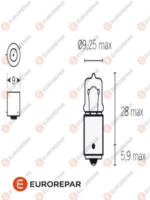 Eurorepar 1616431880 Лампа накаливания H6W 12V 6W BAX9s 1616431880: Отличная цена - Купить в Польше на 2407.PL!