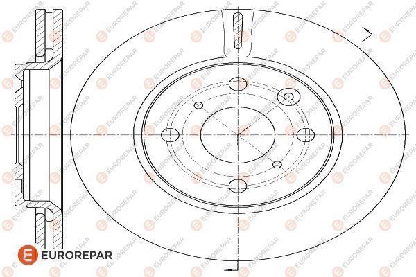 Eurorepar 1618862380 Bremsscheibe, 2er-Set 1618862380: Kaufen Sie zu einem guten Preis in Polen bei 2407.PL!