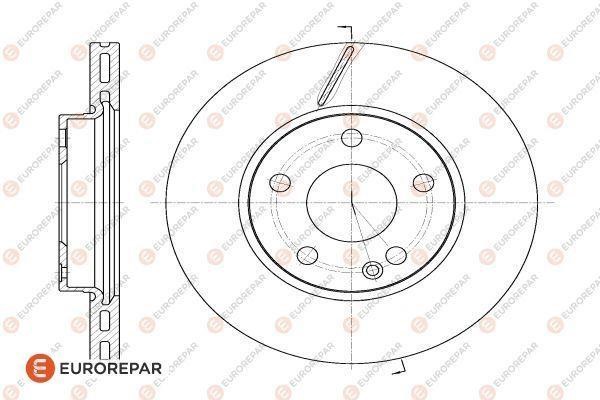 Eurorepar 1618870380 Brake disc, set of 2 pcs. 1618870380: Buy near me in Poland at 2407.PL - Good price!