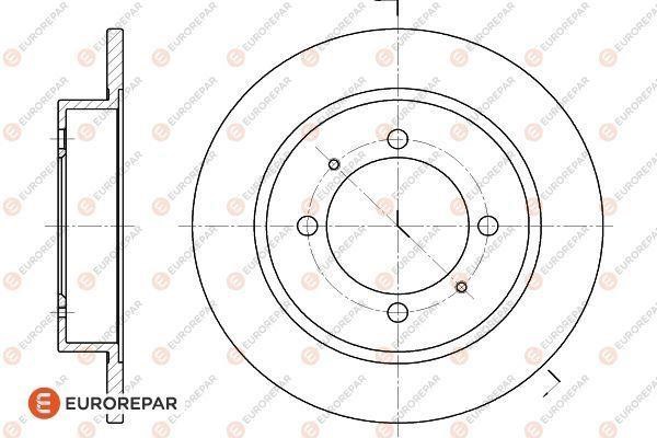 Eurorepar 1618878880 Диск гальмівний, комплект 2шт. 1618878880: Приваблива ціна - Купити у Польщі на 2407.PL!