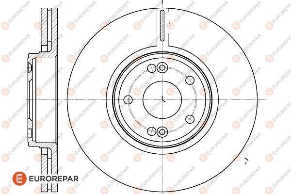 Eurorepar 1618879680 Front brake disc ventilated 1618879680: Buy near me in Poland at 2407.PL - Good price!