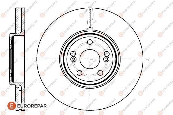 Eurorepar 1618880380 Front brake disc ventilated 1618880380: Buy near me in Poland at 2407.PL - Good price!