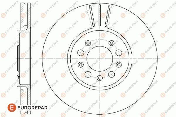 Eurorepar 1618882980 Front brake disc ventilated 1618882980: Buy near me at 2407.PL in Poland at an Affordable price!