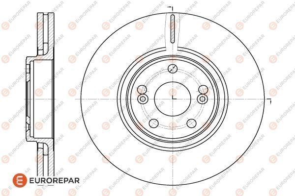 Eurorepar 1618887980 Front brake disc ventilated 1618887980: Buy near me in Poland at 2407.PL - Good price!