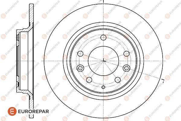 Eurorepar 1618889180 Brake disc, set of 2 pcs. 1618889180: Buy near me in Poland at 2407.PL - Good price!