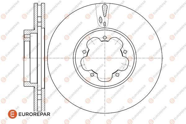 Eurorepar 1618889280 Front brake disc ventilated 1618889280: Buy near me at 2407.PL in Poland at an Affordable price!