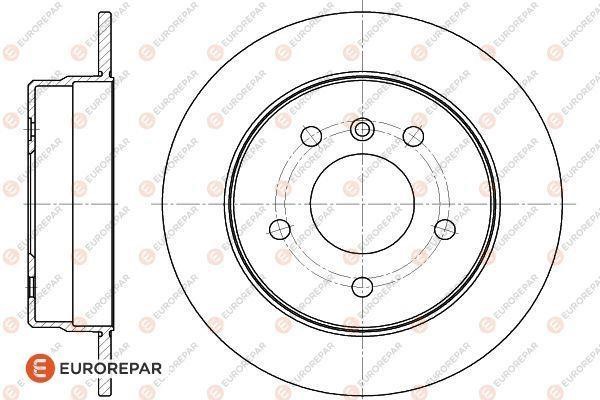 Eurorepar 1622805380 Tarcza hamulcowa, komplet 2 szt. 1622805380: Dobra cena w Polsce na 2407.PL - Kup Teraz!