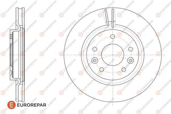 Eurorepar 1622808580 Ventilated brake disk, 1 pc. 1622808580: Buy near me in Poland at 2407.PL - Good price!