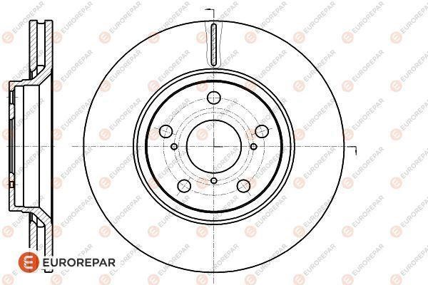 Eurorepar 1622812580 Тормозной диск передний вентилируемый 1622812580: Отличная цена - Купить в Польше на 2407.PL!