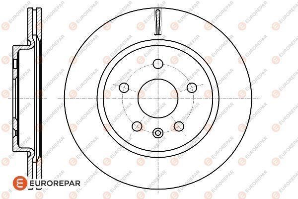 Eurorepar 1622813680 Ventilated brake disk, 1 pc. 1622813680: Buy near me in Poland at 2407.PL - Good price!