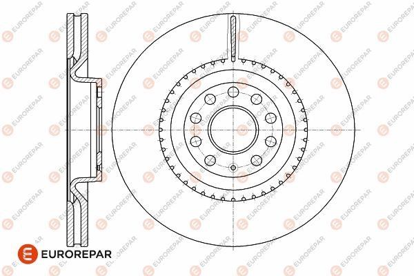 Eurorepar 1642750880 Front brake disc ventilated 1642750880: Buy near me in Poland at 2407.PL - Good price!