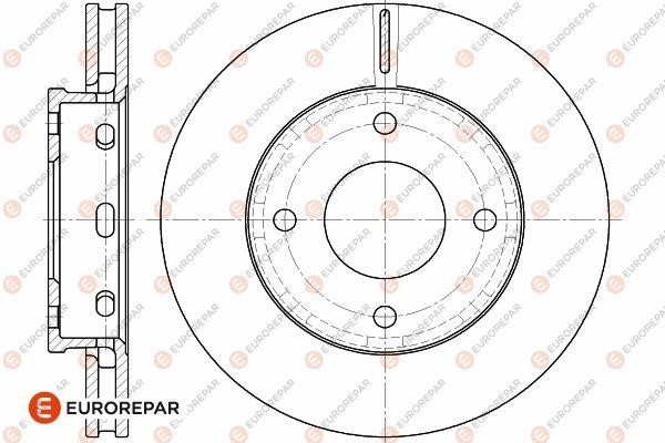 Eurorepar 1642758080 Bremsscheibe, 2er-Set 1642758080: Kaufen Sie zu einem guten Preis in Polen bei 2407.PL!