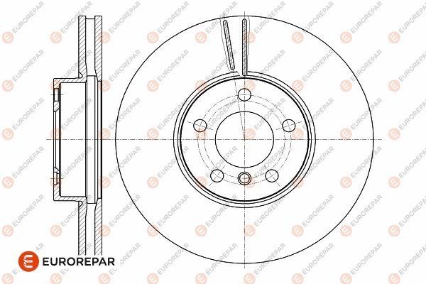 Eurorepar 1642759380 Ventilated brake disk, 1 pc. 1642759380: Buy near me in Poland at 2407.PL - Good price!