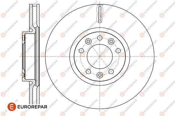 Eurorepar 1642760480 Ventilated brake disk, 1 pc. 1642760480: Buy near me at 2407.PL in Poland at an Affordable price!