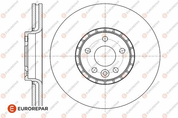 Eurorepar 1642760980 Диск гальмівний вентильований, в упаковці 1шт. 1642760980: Приваблива ціна - Купити у Польщі на 2407.PL!