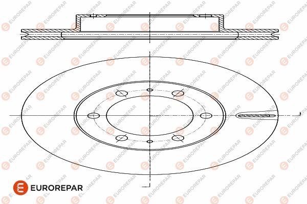 Eurorepar 1642765680 Тормозной диск вентилируемый, в упаковке 1 шт. 1642765680: Отличная цена - Купить в Польше на 2407.PL!