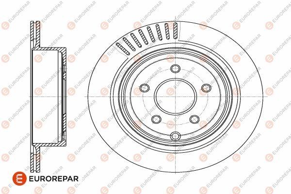 Eurorepar 1642778680 Rear ventilated brake disc 1642778680: Buy near me at 2407.PL in Poland at an Affordable price!