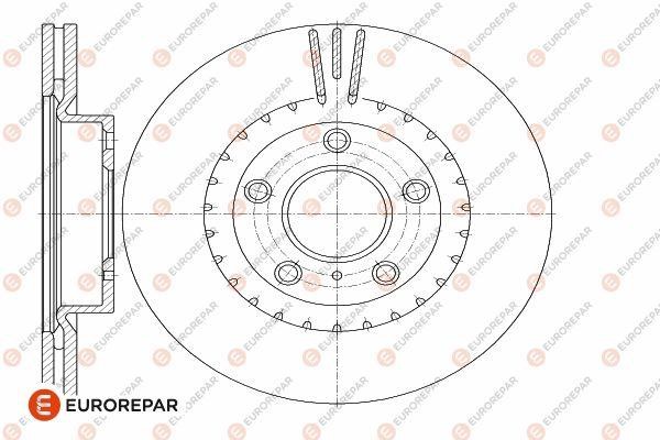 Eurorepar 1642780580 Ventilated brake disk, 1 pc. 1642780580: Buy near me at 2407.PL in Poland at an Affordable price!