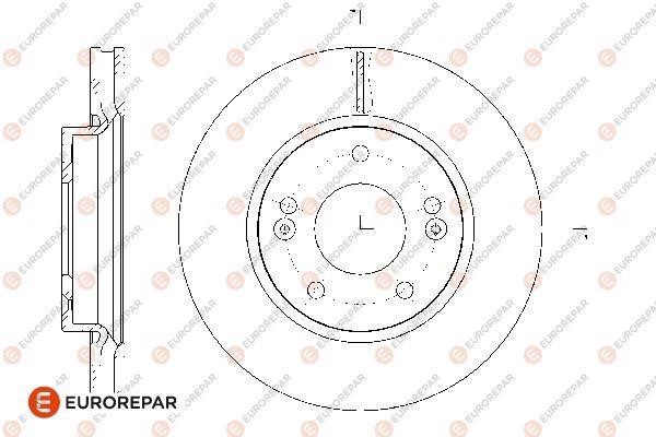 Eurorepar 1667853580 Brake disc, set of 2 pcs. 1667853580: Buy near me at 2407.PL in Poland at an Affordable price!