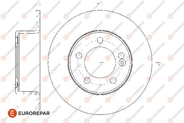 Eurorepar 1667855080 Brake disc, set of 2 pcs. 1667855080: Buy near me in Poland at 2407.PL - Good price!