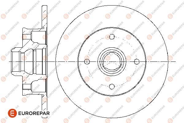 Eurorepar 1667857880 Non-ventilated brake disk, 1 pc. 1667857880: Buy near me at 2407.PL in Poland at an Affordable price!