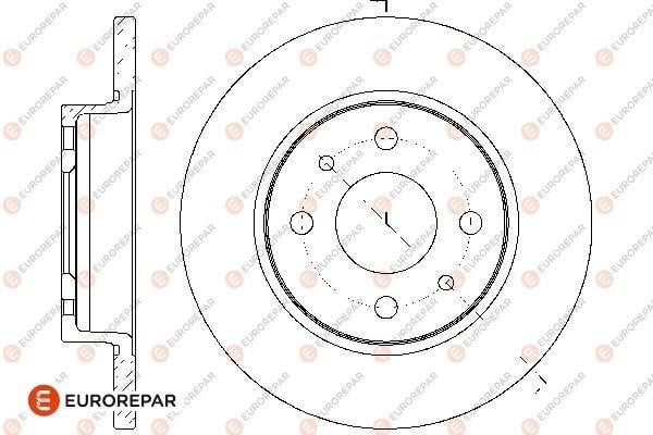 Eurorepar 1667863180 Brake disc, set of 2 pcs. 1667863180: Buy near me in Poland at 2407.PL - Good price!