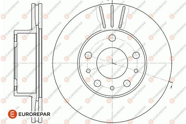 Eurorepar 1667858880 Tarcza hamulcowa, komplet 2 szt. 1667858880: Dobra cena w Polsce na 2407.PL - Kup Teraz!