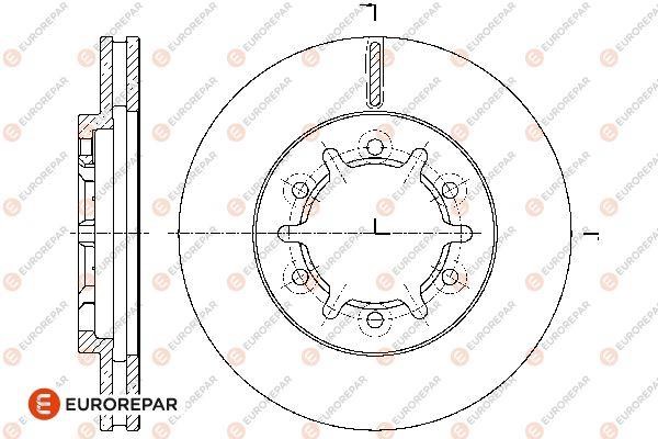 Eurorepar 1667869880 Bremsscheibe, 2er-Set 1667869880: Kaufen Sie zu einem guten Preis in Polen bei 2407.PL!