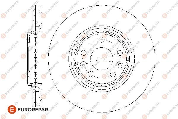 Eurorepar 1667872680 Ventilated brake disk, 1 pc. 1667872680: Buy near me in Poland at 2407.PL - Good price!