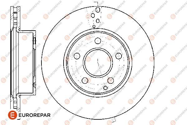 Eurorepar 1676011380 Brake disc, set of 2 pcs. 1676011380: Buy near me in Poland at 2407.PL - Good price!