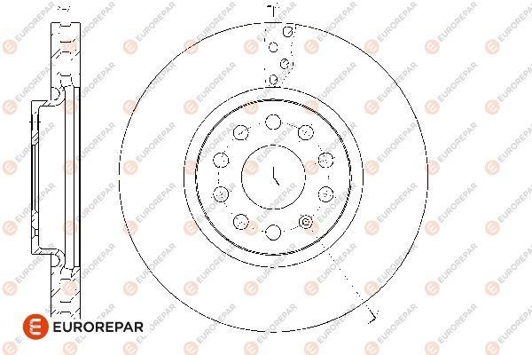Eurorepar 1676011480 Ventilated brake disk, 1 pc. 1676011480: Buy near me at 2407.PL in Poland at an Affordable price!