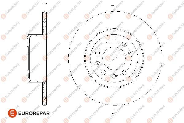 Eurorepar 1676012180 Brake disc, set of 2 pcs. 1676012180: Buy near me in Poland at 2407.PL - Good price!