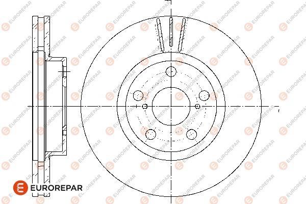 Eurorepar 1676013380 Brake disc, set of 2 pcs. 1676013380: Buy near me in Poland at 2407.PL - Good price!