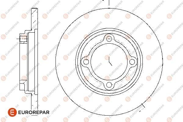 Eurorepar 1676013580 Brake disc, set of 2 pcs. 1676013580: Buy near me in Poland at 2407.PL - Good price!