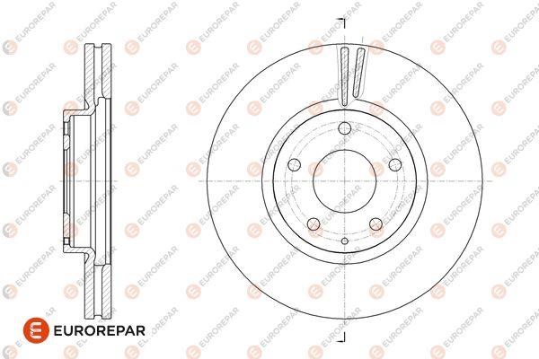 Eurorepar 1676013780 Ventilated brake disk, 1 pc. 1676013780: Buy near me at 2407.PL in Poland at an Affordable price!