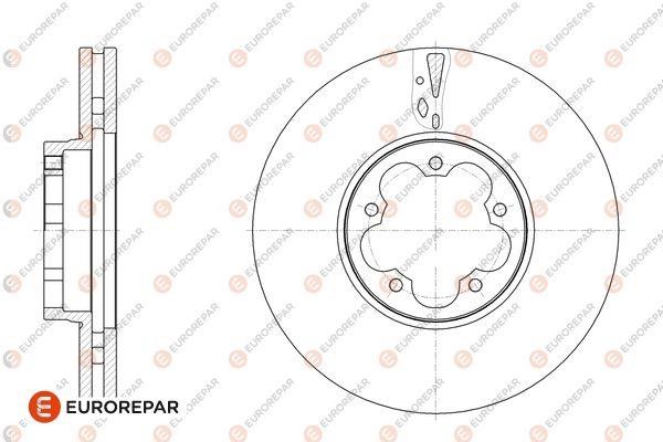 Eurorepar 1676014180 Ventilated brake disk, 1 pc. 1676014180: Buy near me in Poland at 2407.PL - Good price!