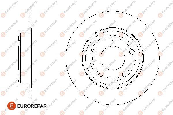 Eurorepar 1676008480 Brake disc, set of 2 pcs. 1676008480: Buy near me in Poland at 2407.PL - Good price!