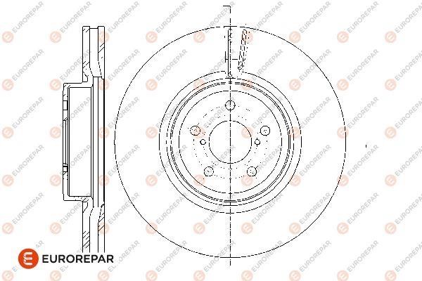 Eurorepar 1676009380 Ventilated brake disk, 1 pc. 1676009380: Buy near me in Poland at 2407.PL - Good price!