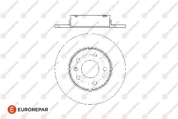 Eurorepar 1676009480 Tarcza hamulcowa, komplet 2 szt. 1676009480: Dobra cena w Polsce na 2407.PL - Kup Teraz!