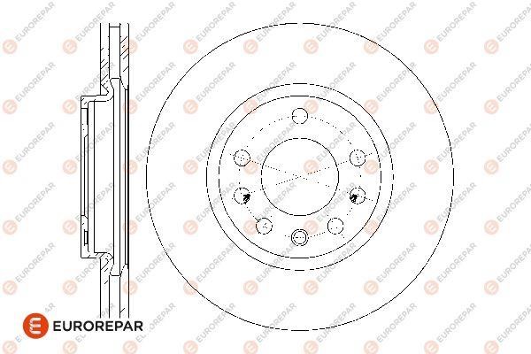 Eurorepar 1676009680 Brake disc, set of 2 pcs. 1676009680: Buy near me in Poland at 2407.PL - Good price!