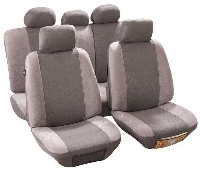 Mammooth MMT A048 191490 Seat covers set Quito T2 compatible with airbags, polyester, light grey MMTA048191490: Buy near me in Poland at 2407.PL - Good price!