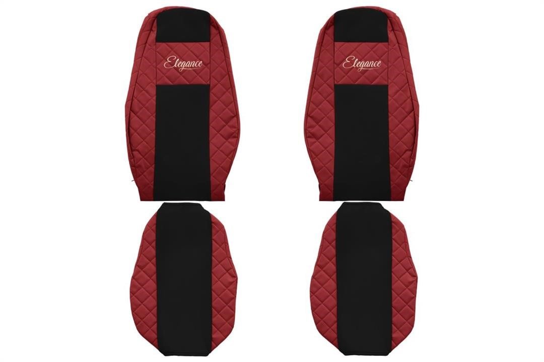 F-Core FX14 RED Seat covers Volvo FH 4, FM 4 C 2013, eco-leather/velour FX14RED: Buy near me in Poland at 2407.PL - Good price!