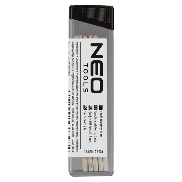 Neo Tools 13-820 Graphite white HB (up to 13-810,13-815), 5 pcs 13820: Buy near me at 2407.PL in Poland at an Affordable price!