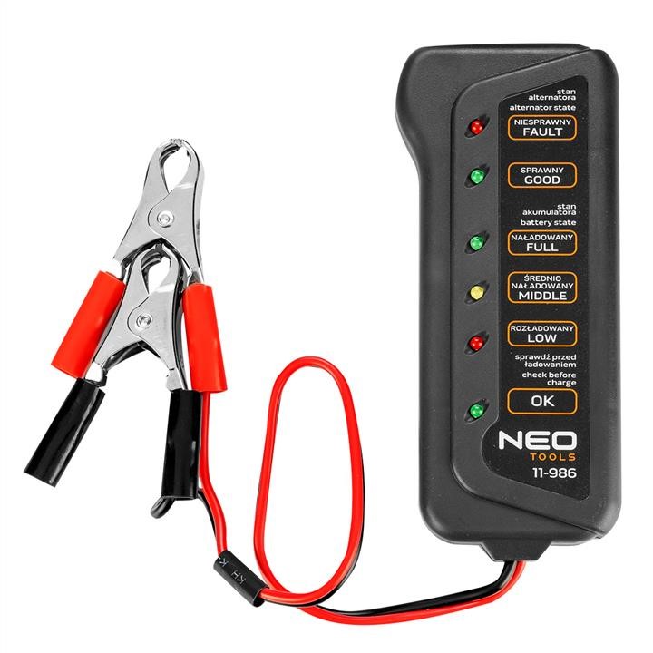 Neo Tools 11-986 Тестер аккумулятора - генератора 12 В LED 11986: Отличная цена - Купить в Польше на 2407.PL!