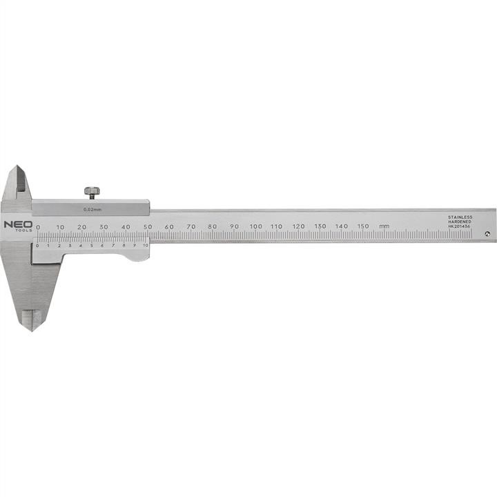 Neo Tools 75-001 Штангенциркуль с сертификатом DIN, 150 мм, нержавеющая сталь 75001: Отличная цена - Купить в Польше на 2407.PL!