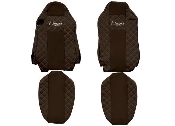 F-Core FX18 BROWN Seat covers MAN TGX, eco-leather/velour FX18BROWN: Buy near me in Poland at 2407.PL - Good price!