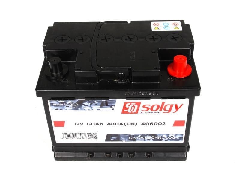 Аккумулятор Solgy 12В 60Ач 480А(EN) R+ Solgy 406002