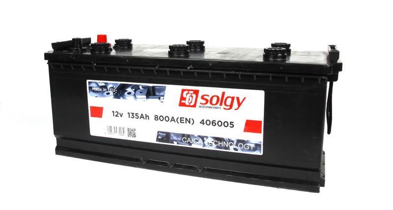 Solgy 406005 Battery Solgy 12V 135AH 800A(EN) L+ 406005: Buy near me in Poland at 2407.PL - Good price!